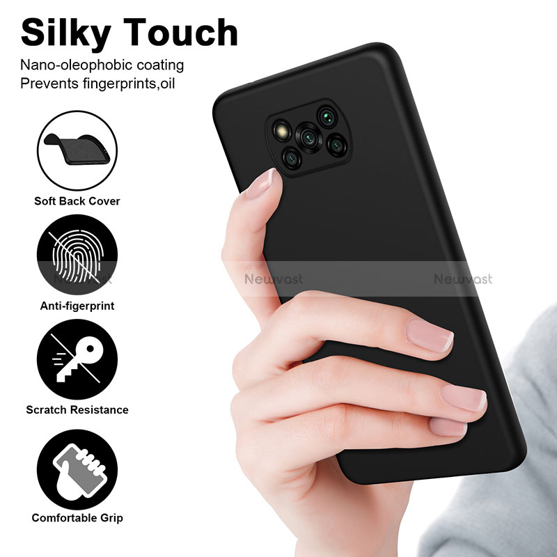 Ultra-thin Silicone Gel Soft Case 360 Degrees Cover H01P for Xiaomi Poco X3