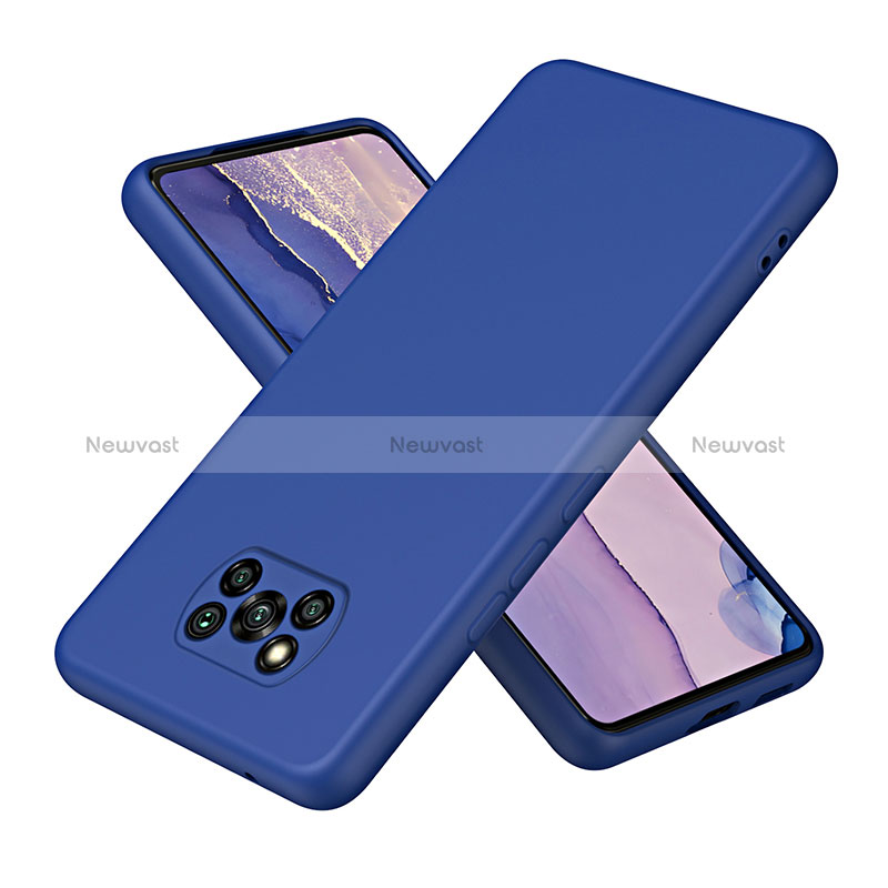 Ultra-thin Silicone Gel Soft Case 360 Degrees Cover H01P for Xiaomi Poco X3 Blue