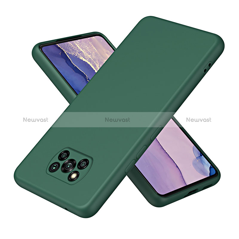 Ultra-thin Silicone Gel Soft Case 360 Degrees Cover H01P for Xiaomi Poco X3 Green