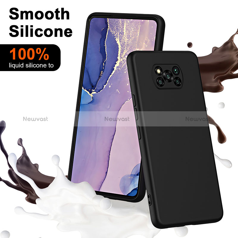 Ultra-thin Silicone Gel Soft Case 360 Degrees Cover H01P for Xiaomi Poco X3 NFC