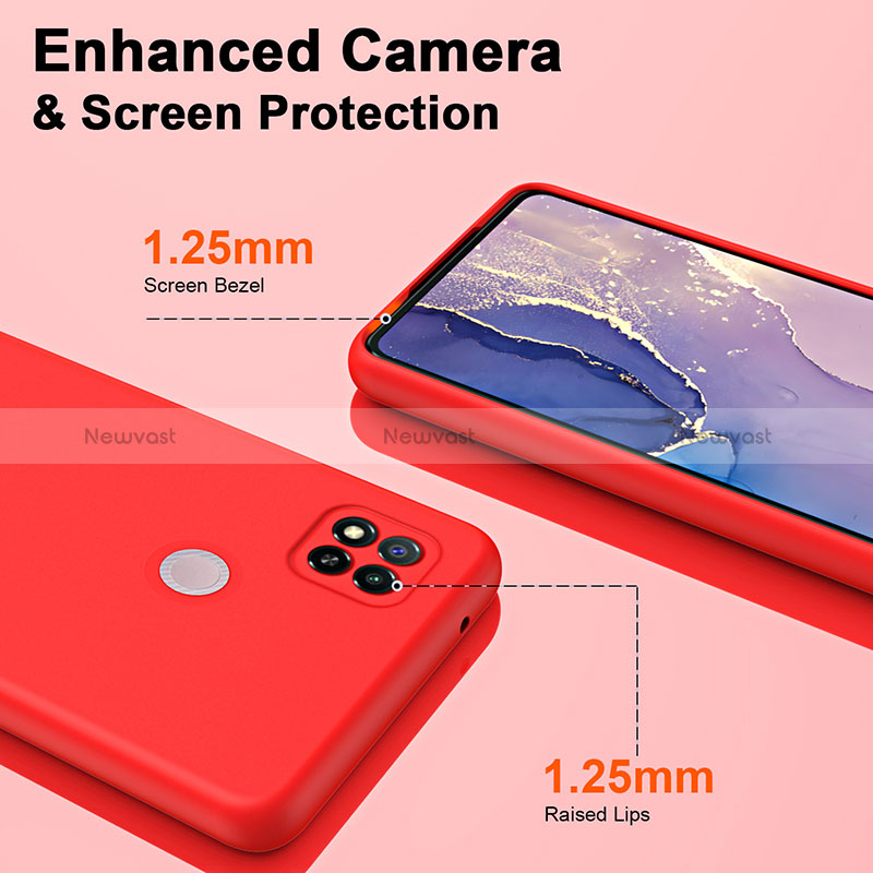 Ultra-thin Silicone Gel Soft Case 360 Degrees Cover H01P for Xiaomi Redmi 9C NFC