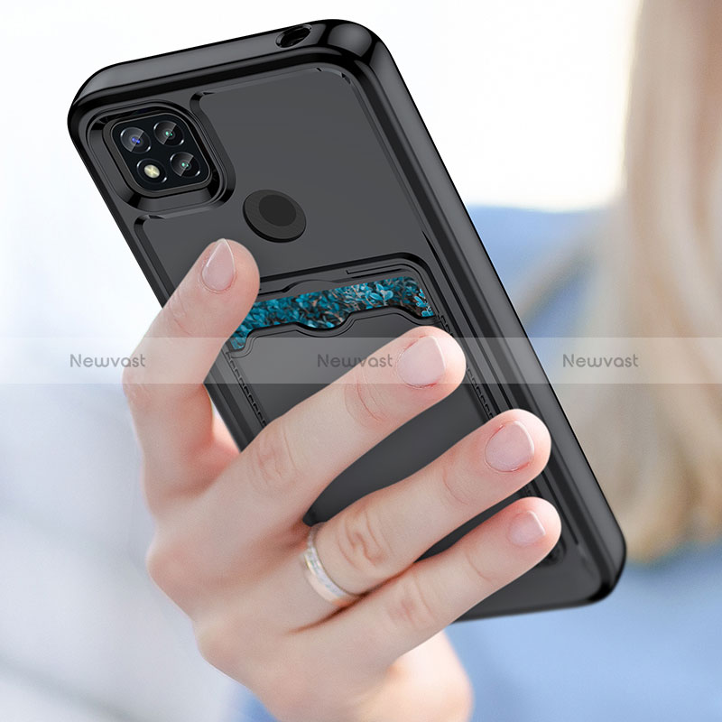 Ultra-thin Silicone Gel Soft Case 360 Degrees Cover HD1 for Xiaomi Redmi 9 India