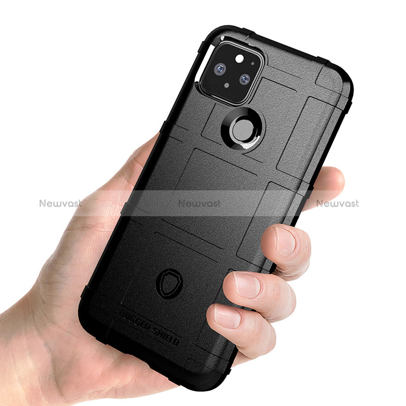 Ultra-thin Silicone Gel Soft Case 360 Degrees Cover J01S for Google Pixel 4a 5G