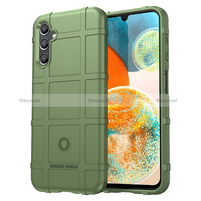 Ultra-thin Silicone Gel Soft Case 360 Degrees Cover J01S for Samsung Galaxy A14 5G Green