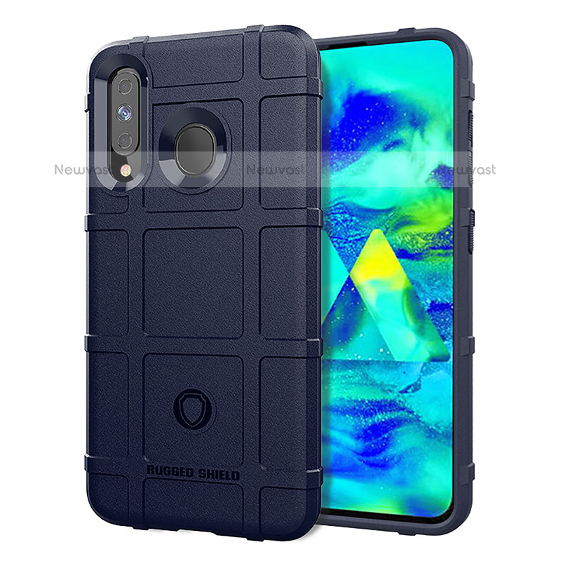 Ultra-thin Silicone Gel Soft Case 360 Degrees Cover J01S for Samsung Galaxy M40 Blue