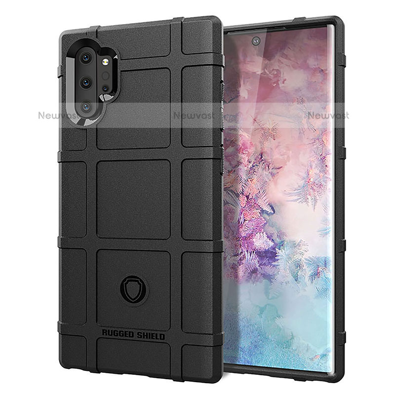 Ultra-thin Silicone Gel Soft Case 360 Degrees Cover J01S for Samsung Galaxy Note 10 Plus 5G Black