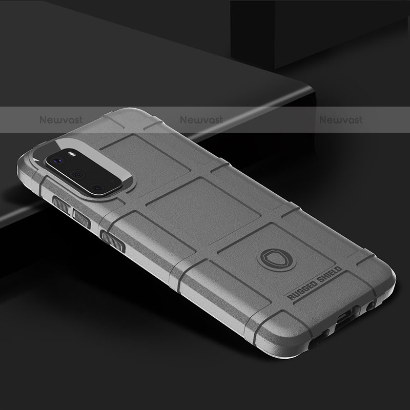 Ultra-thin Silicone Gel Soft Case 360 Degrees Cover J01S for Samsung Galaxy S20 Gray