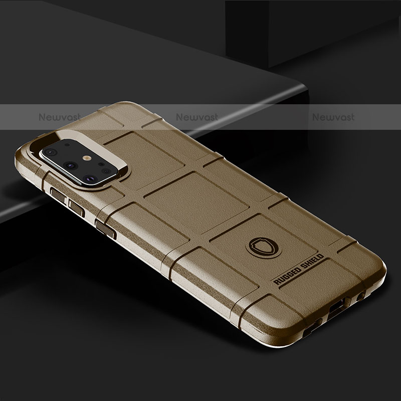 Ultra-thin Silicone Gel Soft Case 360 Degrees Cover J01S for Samsung Galaxy S20 Plus 5G Brown