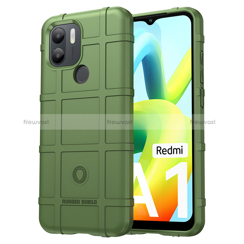 Ultra-thin Silicone Gel Soft Case 360 Degrees Cover J01S for Xiaomi Redmi A1 Plus Green