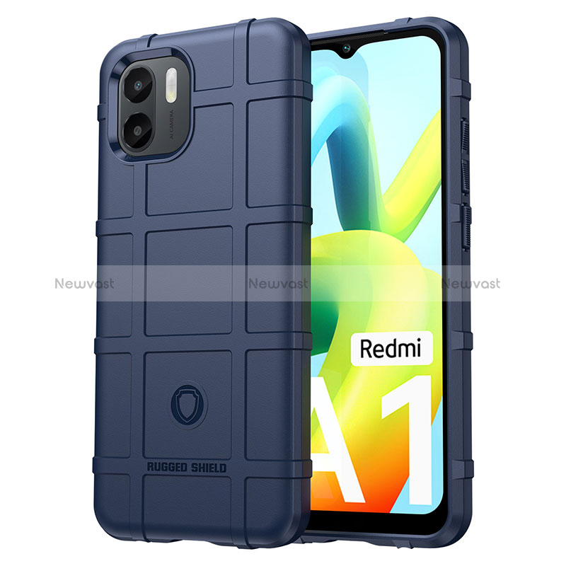 Ultra-thin Silicone Gel Soft Case 360 Degrees Cover J01S for Xiaomi Redmi A2 Blue
