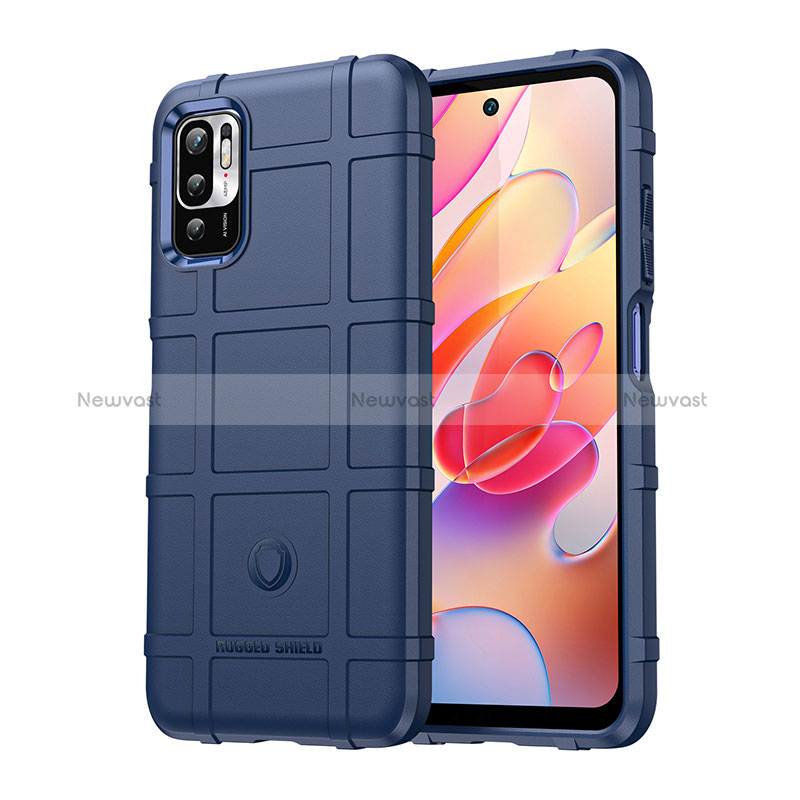 Ultra-thin Silicone Gel Soft Case 360 Degrees Cover J01S for Xiaomi Redmi Note 11 SE 5G Blue