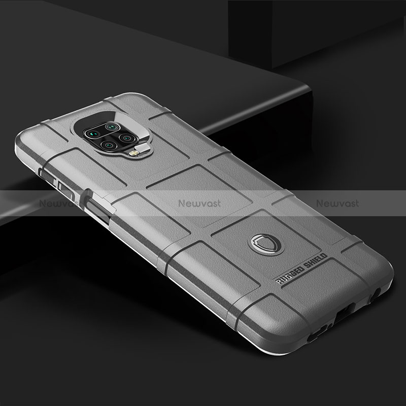 Ultra-thin Silicone Gel Soft Case 360 Degrees Cover J01S for Xiaomi Redmi Note 9 Pro Gray