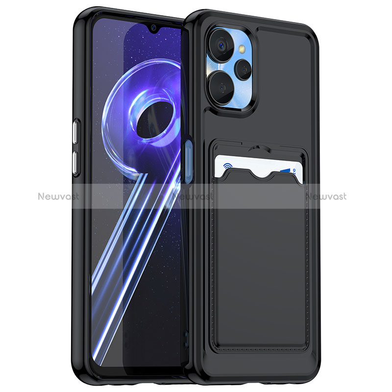Ultra-thin Silicone Gel Soft Case 360 Degrees Cover J02S for Realme 10 5G Black