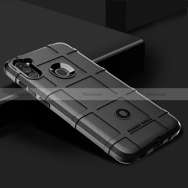 Ultra-thin Silicone Gel Soft Case 360 Degrees Cover J02S for Samsung Galaxy A11 Black