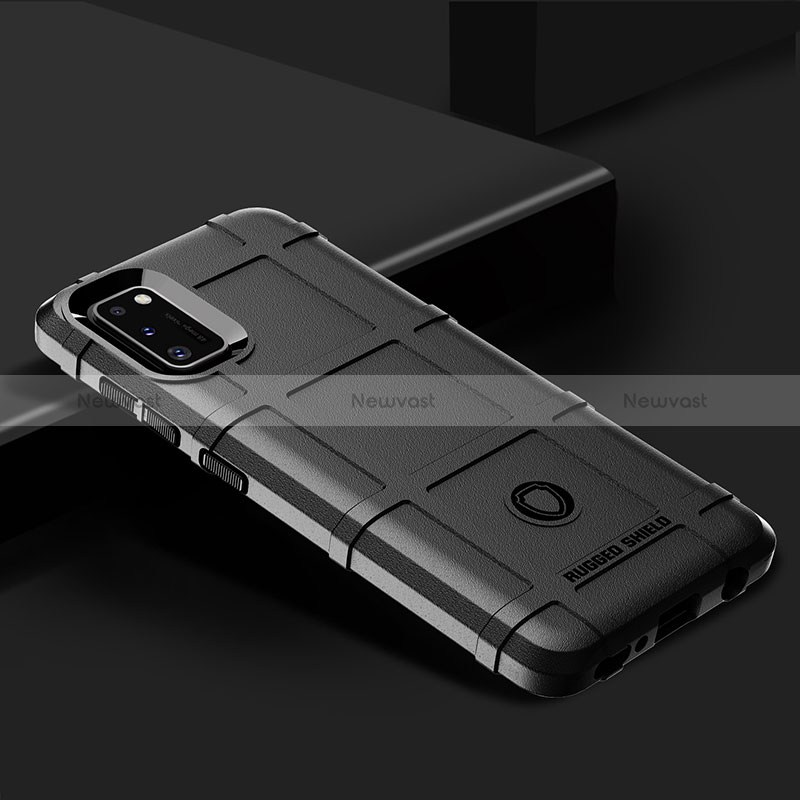Ultra-thin Silicone Gel Soft Case 360 Degrees Cover J02S for Samsung Galaxy A41 Black