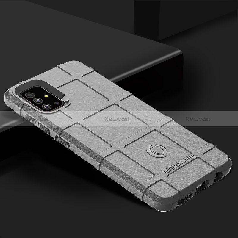 Ultra-thin Silicone Gel Soft Case 360 Degrees Cover J02S for Samsung Galaxy A51 5G Gray