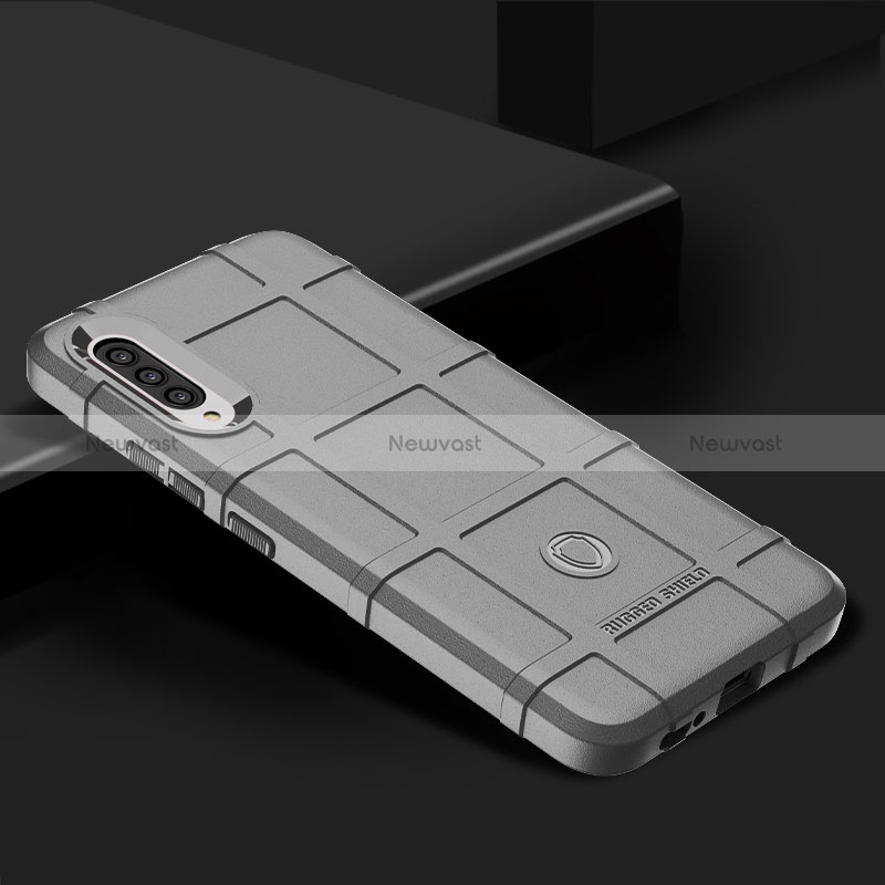 Ultra-thin Silicone Gel Soft Case 360 Degrees Cover J02S for Samsung Galaxy A90 5G Gray