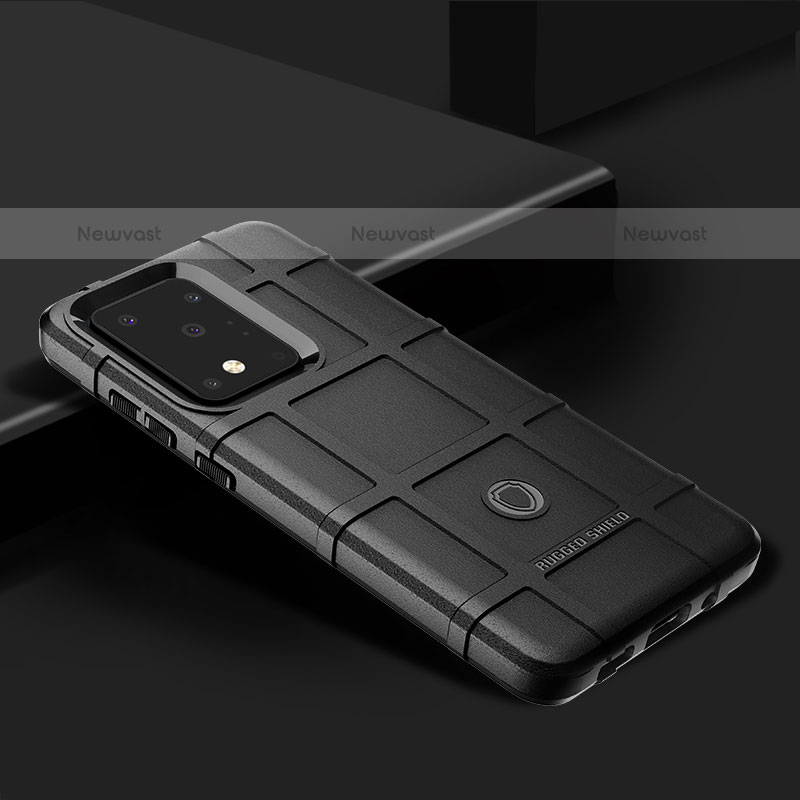 Ultra-thin Silicone Gel Soft Case 360 Degrees Cover J02S for Samsung Galaxy S20 Ultra 5G Black