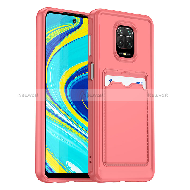 Ultra-thin Silicone Gel Soft Case 360 Degrees Cover J02S for Xiaomi Redmi Note 9 Pro Red