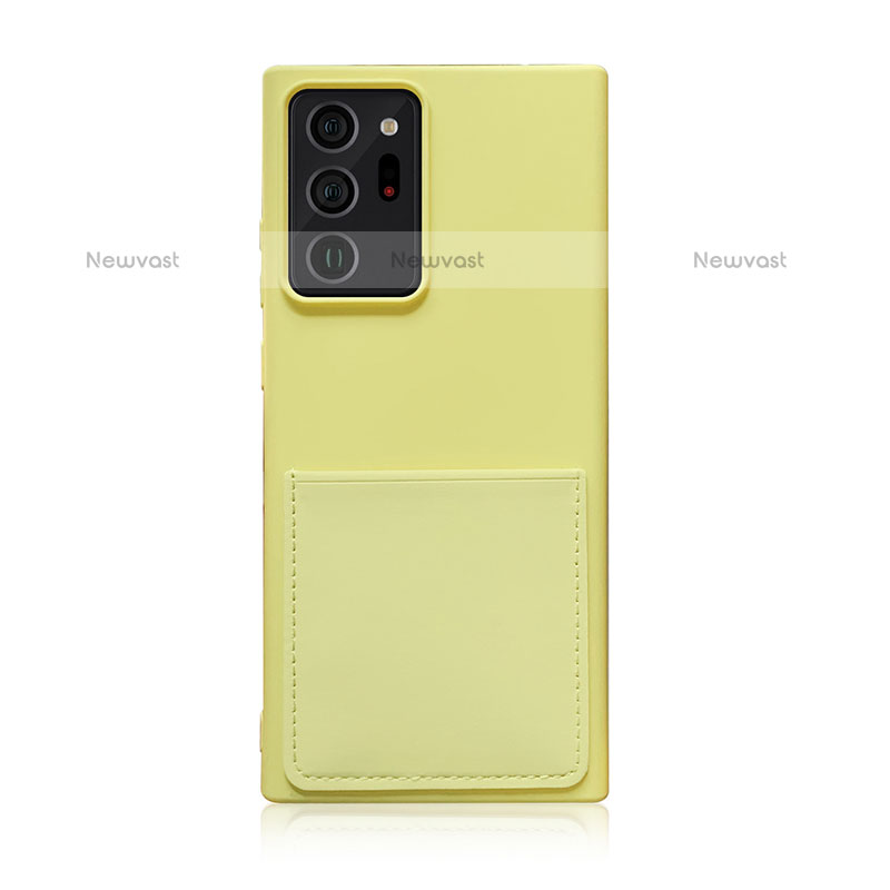 Ultra-thin Silicone Gel Soft Case 360 Degrees Cover MJ1 for Samsung Galaxy Note 20 Ultra 5G Yellow