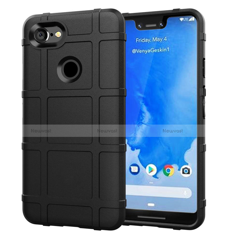 Ultra-thin Silicone Gel Soft Case 360 Degrees Cover S01 for Google Pixel 3 XL Black