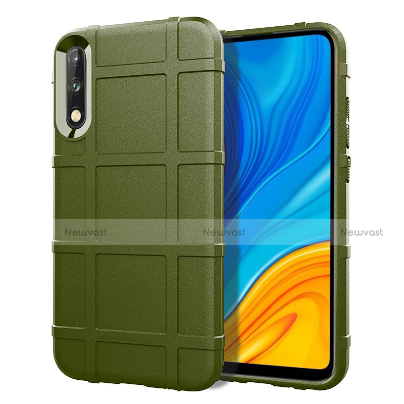 Ultra-thin Silicone Gel Soft Case 360 Degrees Cover S01 for Huawei Enjoy 10 Green