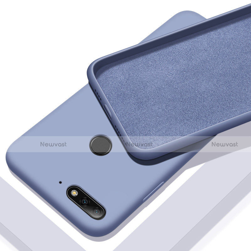 Ultra-thin Silicone Gel Soft Case 360 Degrees Cover S01 for Huawei Enjoy 8e Blue