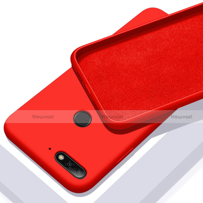 Ultra-thin Silicone Gel Soft Case 360 Degrees Cover S01 for Huawei Enjoy 8e Red