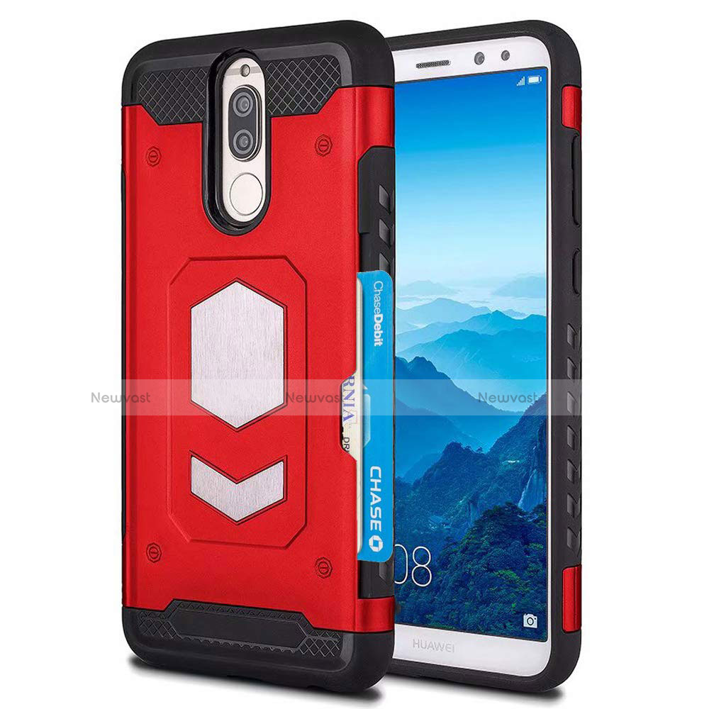 Ultra-thin Silicone Gel Soft Case 360 Degrees Cover S01 for Huawei Mate 10 Lite Red