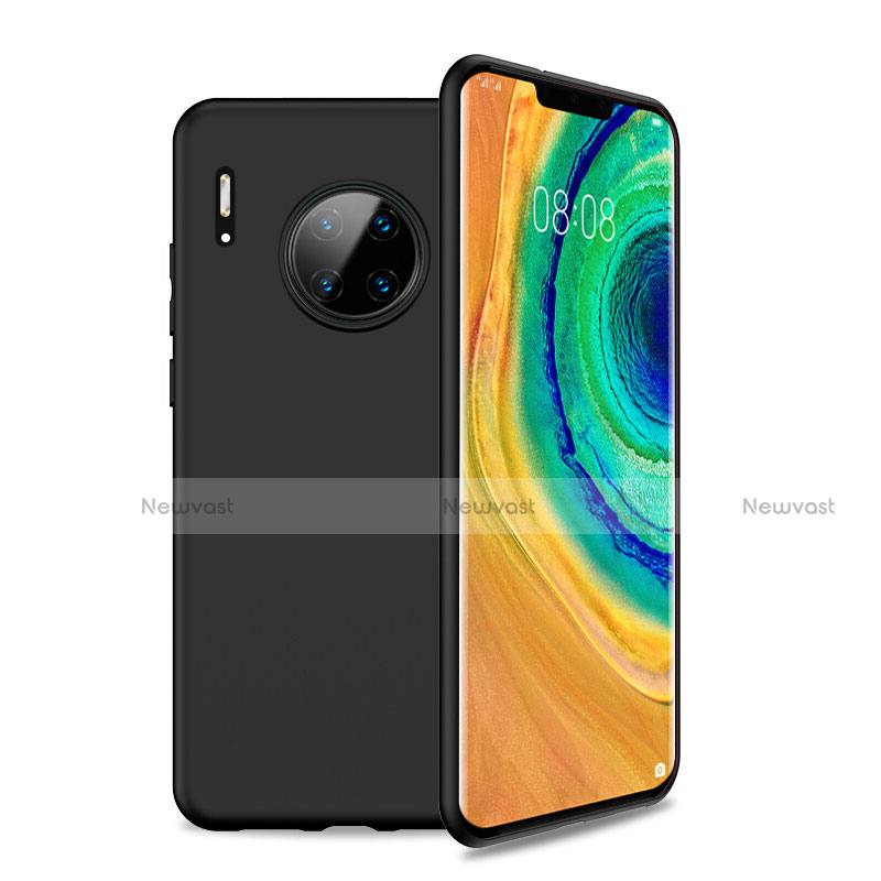 Ultra-thin Silicone Gel Soft Case 360 Degrees Cover S01 for Huawei Mate 30 Black