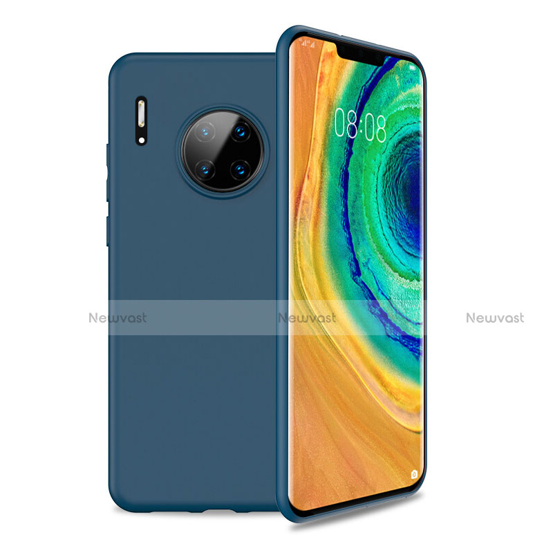 Ultra-thin Silicone Gel Soft Case 360 Degrees Cover S01 for Huawei Mate 30 Blue