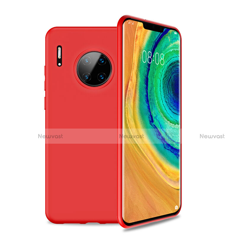 Ultra-thin Silicone Gel Soft Case 360 Degrees Cover S01 for Huawei Mate 30 Pro 5G Red