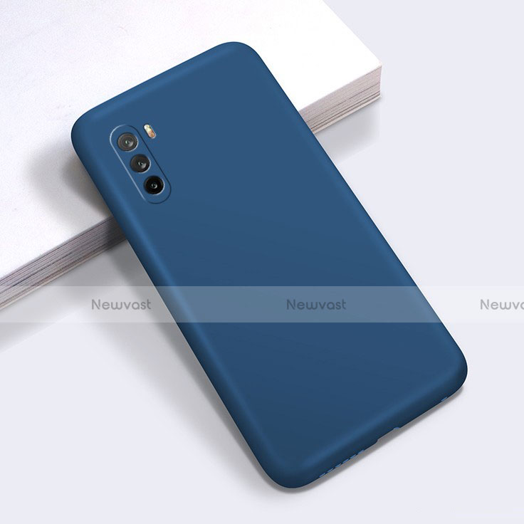 Ultra-thin Silicone Gel Soft Case 360 Degrees Cover S01 for Huawei Mate 40 Lite 5G Navy Blue