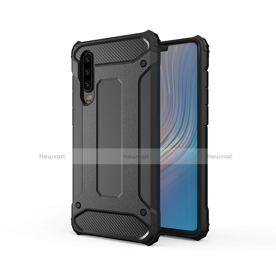 Ultra-thin Silicone Gel Soft Case 360 Degrees Cover S01 for Huawei P30 Black