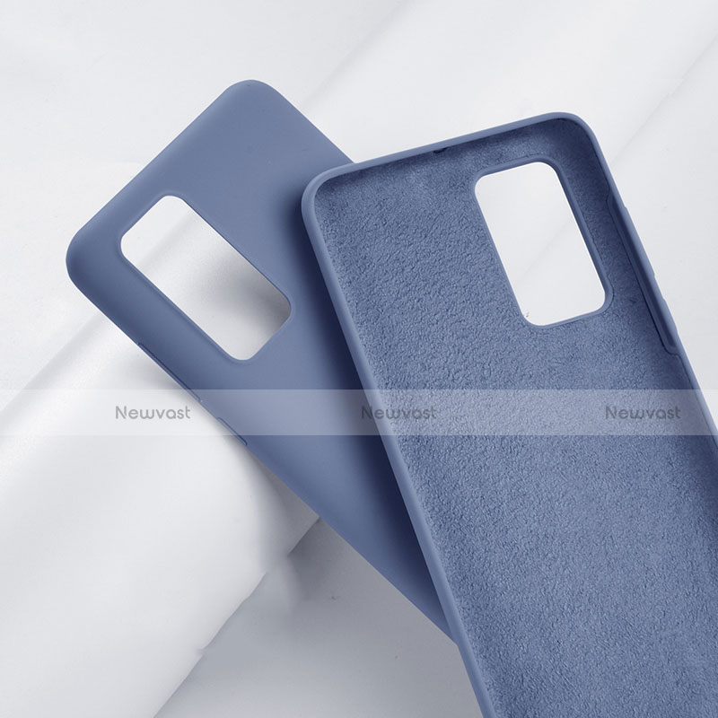 Ultra-thin Silicone Gel Soft Case 360 Degrees Cover S01 for Huawei P40 Gray