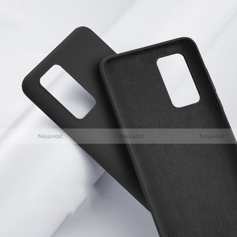 Ultra-thin Silicone Gel Soft Case 360 Degrees Cover S01 for Huawei P40 Pro Black
