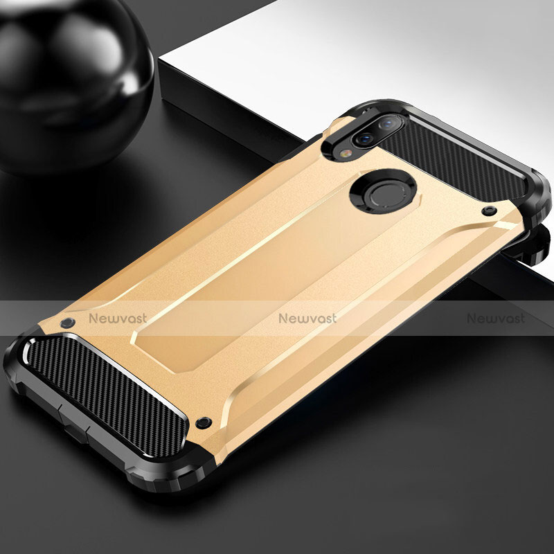 Ultra-thin Silicone Gel Soft Case 360 Degrees Cover S01 for Huawei Y9 (2019) Gold