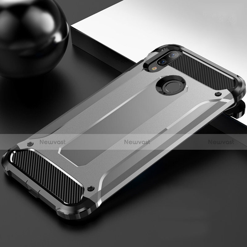 Ultra-thin Silicone Gel Soft Case 360 Degrees Cover S01 for Huawei Y9 (2019) Gray