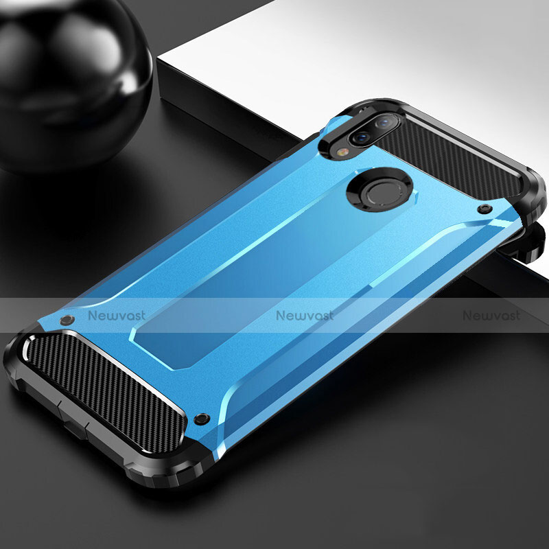 Ultra-thin Silicone Gel Soft Case 360 Degrees Cover S01 for Huawei Y9 (2019) Sky Blue