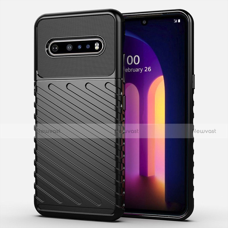 Ultra-thin Silicone Gel Soft Case 360 Degrees Cover S01 for LG V60 ThinQ 5G