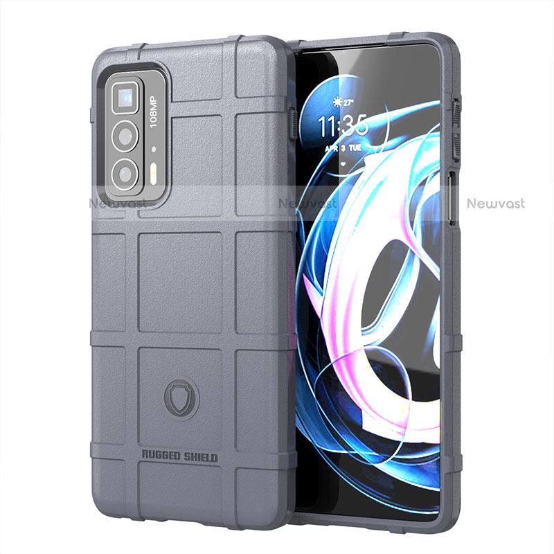 Ultra-thin Silicone Gel Soft Case 360 Degrees Cover S01 for Motorola Moto Edge S Pro 5G Gray