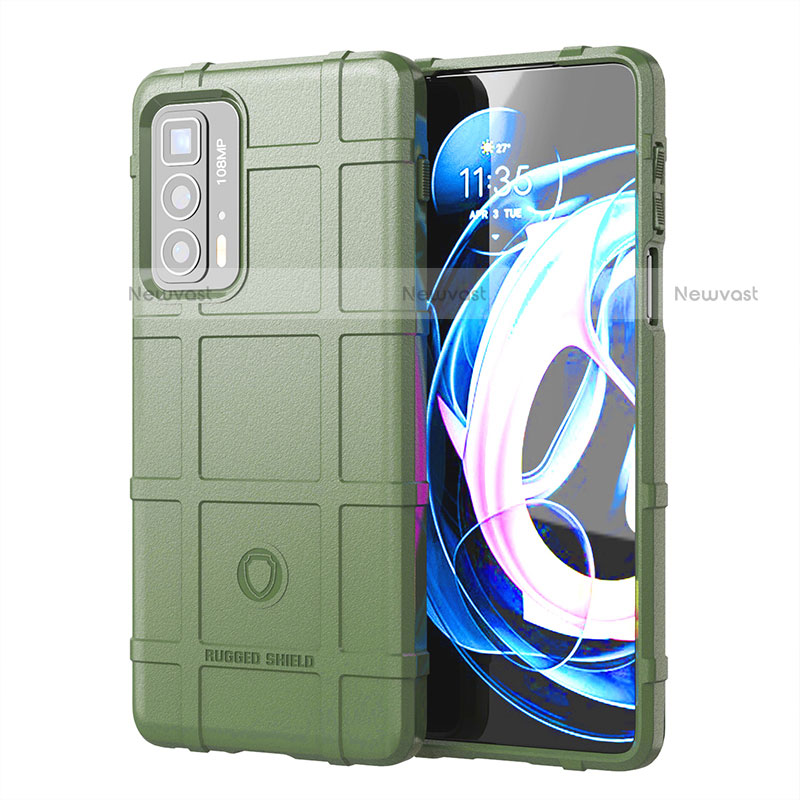 Ultra-thin Silicone Gel Soft Case 360 Degrees Cover S01 for Motorola Moto Edge S Pro 5G Green