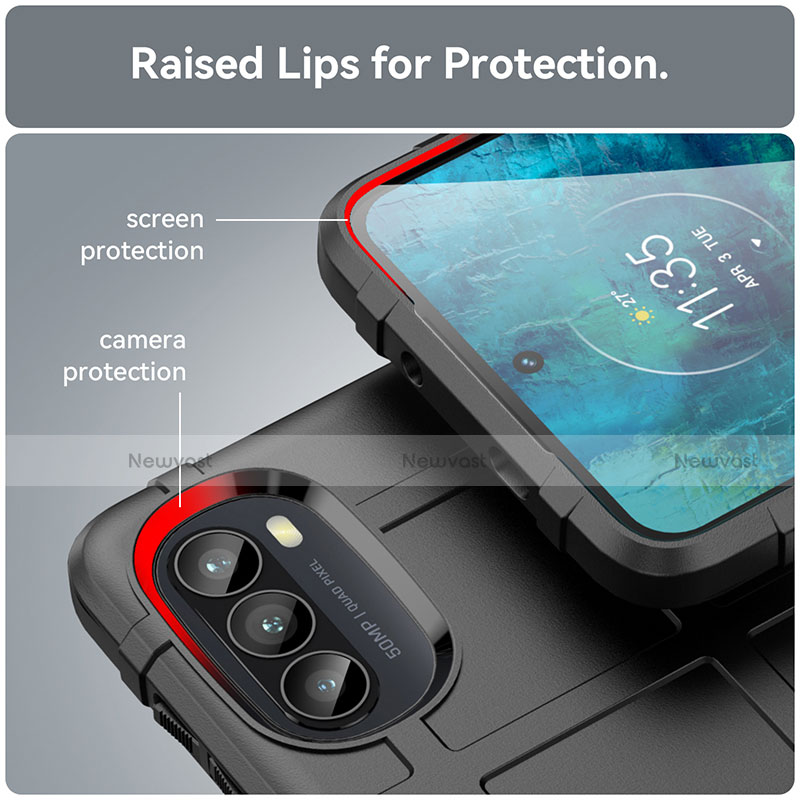 Ultra-thin Silicone Gel Soft Case 360 Degrees Cover S01 for Motorola Moto G71s 5G