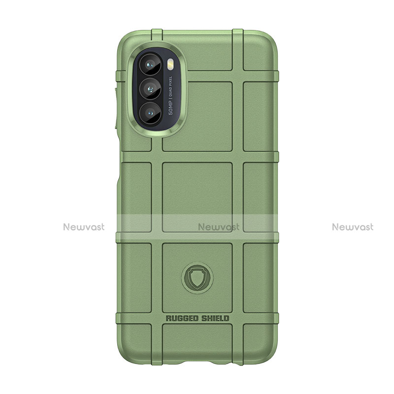 Ultra-thin Silicone Gel Soft Case 360 Degrees Cover S01 for Motorola Moto G71s 5G Green