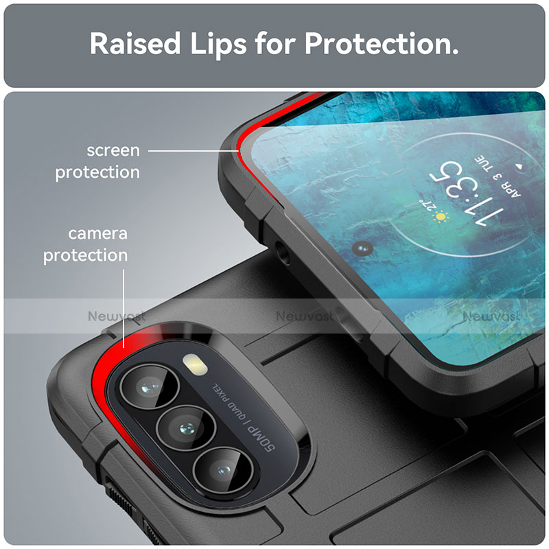 Ultra-thin Silicone Gel Soft Case 360 Degrees Cover S01 for Motorola Moto G82 5G
