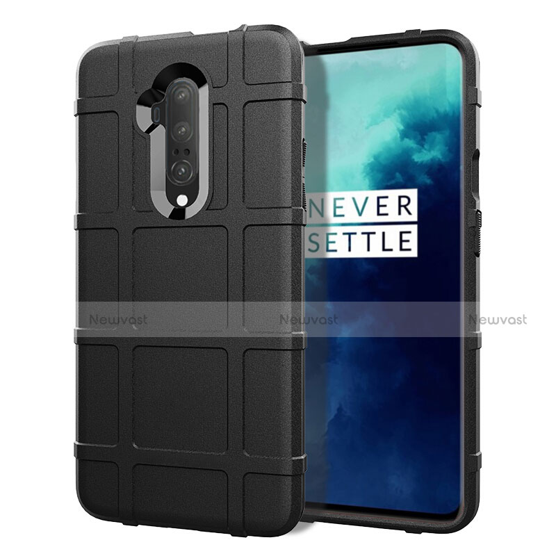 Ultra-thin Silicone Gel Soft Case 360 Degrees Cover S01 for OnePlus 7T Pro Black