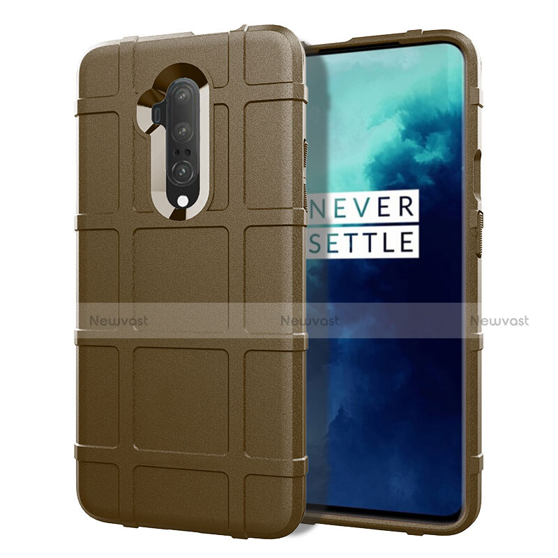 Ultra-thin Silicone Gel Soft Case 360 Degrees Cover S01 for OnePlus 7T Pro Brown