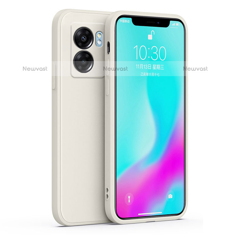 Ultra-thin Silicone Gel Soft Case 360 Degrees Cover S01 for OnePlus Nord N300 5G White