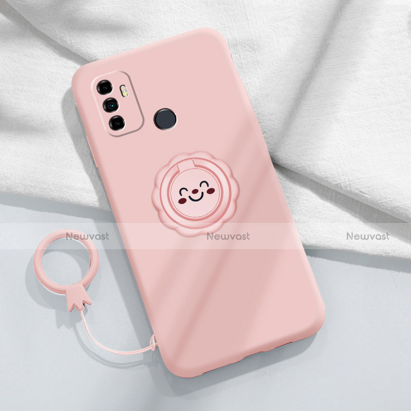 Ultra-thin Silicone Gel Soft Case 360 Degrees Cover S01 for Oppo A33 Pink