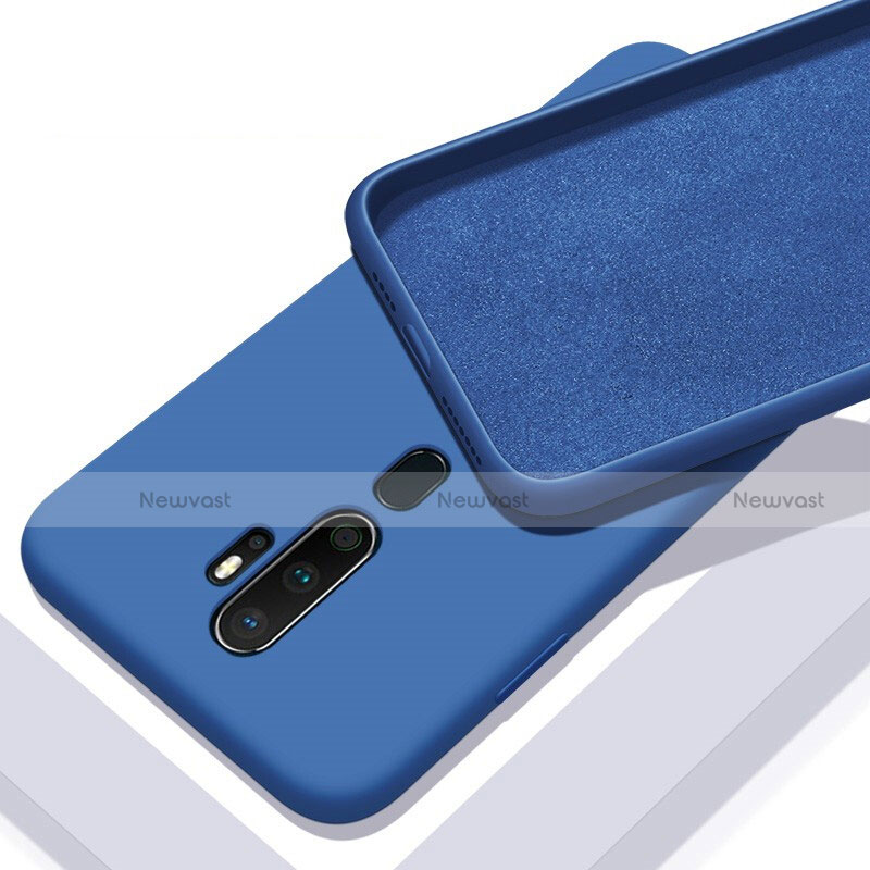 Ultra-thin Silicone Gel Soft Case 360 Degrees Cover S01 for Oppo A5 (2020) Blue